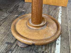 Mid-century silky oak standard lamp - 3
