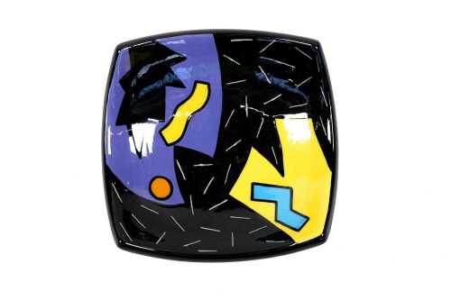 Monkeys of Melbourne Memphis-style ceramic dish, 1988