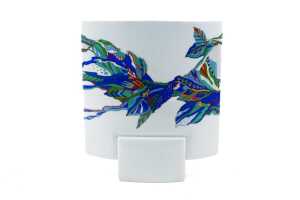 Brigitte Doege, Rosenthal porcelain pillow vase with floral decoration, c. 1980s - 2