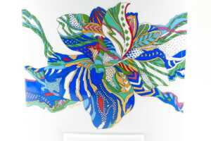 Brigitte Doege, Rosenthal porcelain pillow vase with floral decoration, c. 1980s - 3