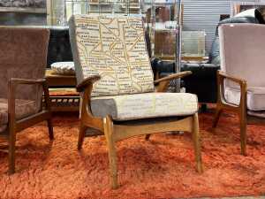 Fler SC55 mid-century maple armchair