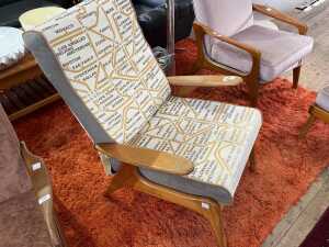 Fler SC55 mid-century maple armchair - 2