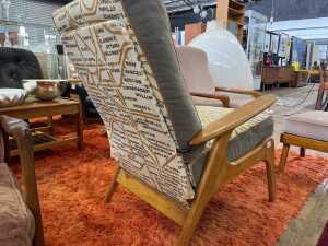 Fler SC55 mid-century maple armchair - 3