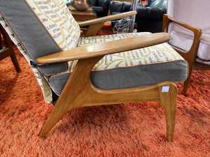 Fler SC55 mid-century maple armchair - 4