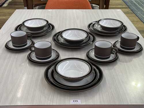 Hornsea ceramic dinner setting for four