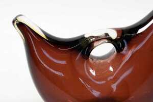 Fulvio Bianconi (1915-1996) for Venini Murano, glass Forato vase in purple, c. 1950s - 2