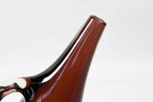 Fulvio Bianconi (1915-1996) for Venini Murano, glass Forato vase in purple, c. 1950s - 3