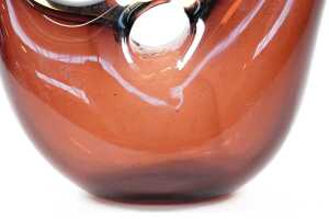 Fulvio Bianconi (1915-1996) for Venini Murano, glass Forato vase in purple, c. 1950s - 4