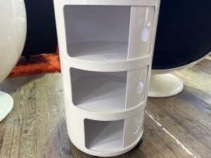 Kartell Componibili three-tier white round storage unit - 3