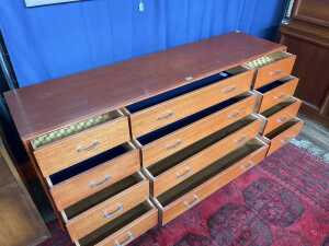 Alrob Mid-century teak lowline chest of drawers - 3