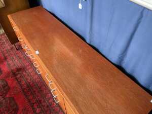 Alrob Mid-century teak lowline chest of drawers - 4