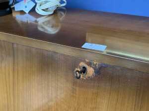 Mid-century teak bureau - 6