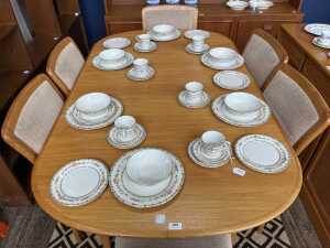 Noblett mid-century teak seven piece dining suite - 2