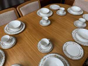 Noblett mid-century teak seven piece dining suite - 4
