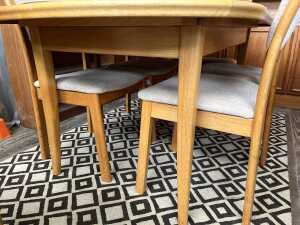 Noblett mid-century teak seven piece dining suite - 5
