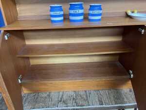 Parker mid-century teak buffet and hutch - 5