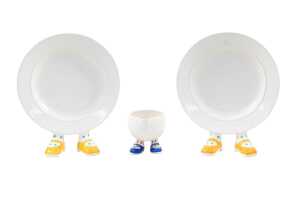 Three pieces of Carlton Ware 'Walking Ware' porcelain