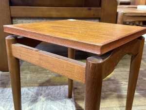 Mid-century teak nest of three side tables, c.1965 - 3