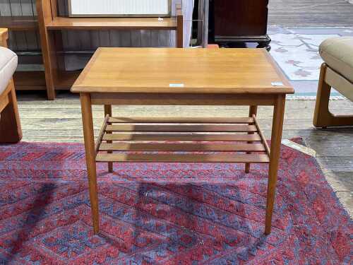 Parker mid-century teak side table