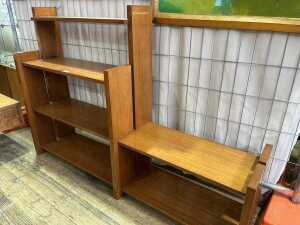 Mid-century blackwood stepped bookshelves - 2