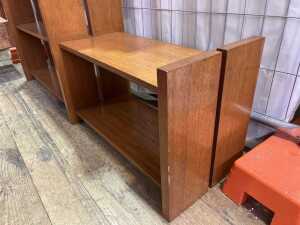 Mid-century blackwood stepped bookshelves - 4