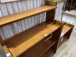Mid-century blackwood stepped bookshelves - 5