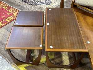Kalmar mid-century blackwood coffee table with two nesting side tables - 2