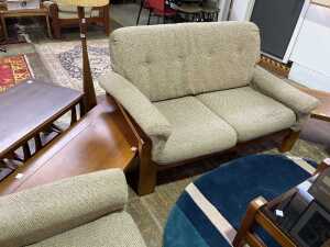 Cend Furniture mid-century blackwood modular lounge suite - 3