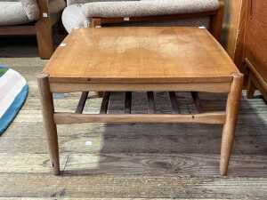 Danish De Luxe square coffee or side table