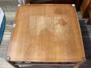 Danish De Luxe square coffee or side table - 2