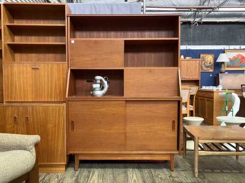 Mid-century teak wall unit