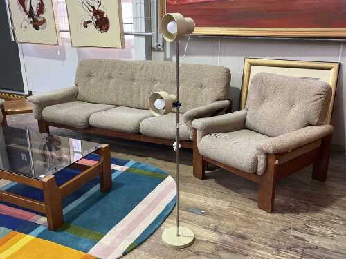 Dijkstra Space Age twin head adjustable floor lamp