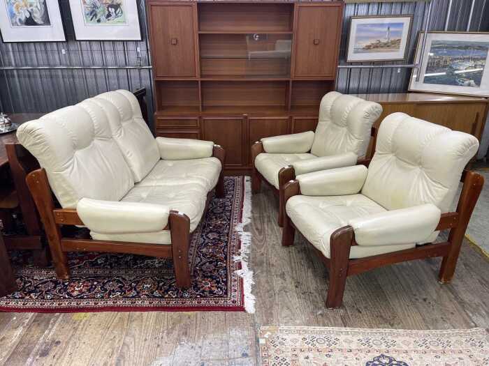 Tessa mid-century three piece lounge suite