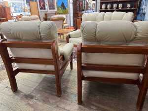 Tessa mid-century three piece lounge suite - 5