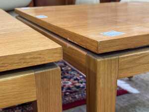 Pair of Parker mid-century teak side tables - 4