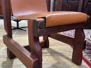 Post and Rail pine seven piece dining suite, 1970s - 5