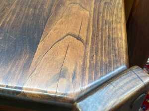 Post and Rail pine seven piece dining suite, 1970s - 7