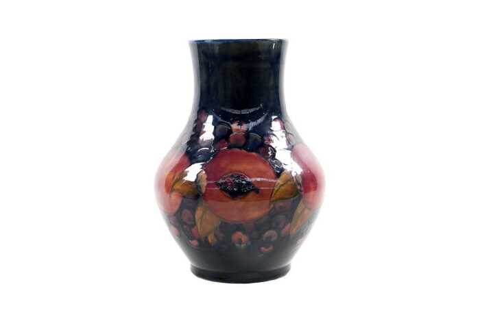 William Moorcroft 'Pomegranate' ceramic baluster vase