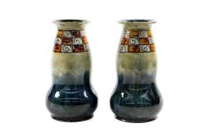 Pair of early 20th century Royal Doulton vases