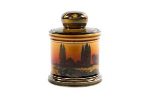 Royal Doulton 'Poplars at Sunset' tobacco jar