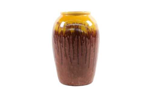 Vintage Melrose Ware drip-glaze vase