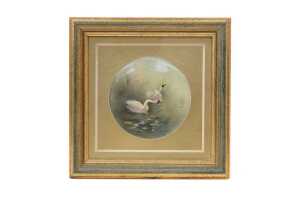 Royal Worcester hand-painted porcelain plaque