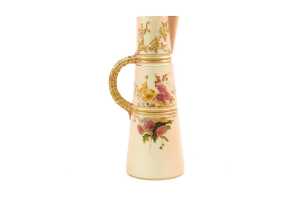 Edwardian Royal Worcester porcelain jug, 1903