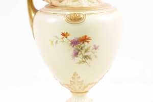 Antique Royal Worcester porcelain ewer - 4