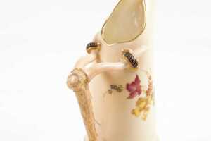 Edwardian Royal Worcester blushware porcelain jug, 1902 - 3