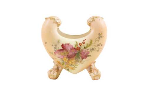 Victorian Royal Worcester porcelain vase, 1897
