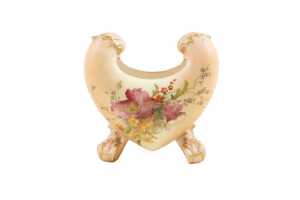 Victorian Royal Worcester porcelain vase, 1897