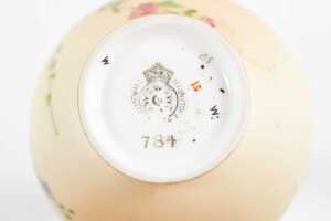 Edwardian Royal Worcester blushware porcelain vase and ewer - 4