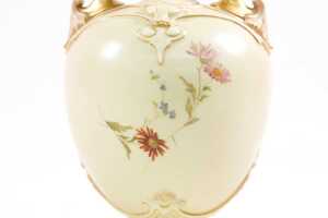 Victorian Royal Worcester porcelain twin handled vase, 1894 - 3