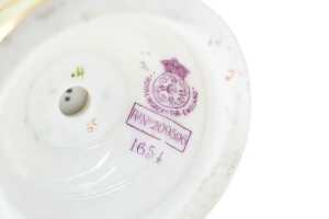 Victorian Royal Worcester porcelain twin handled vase, 1894 - 5